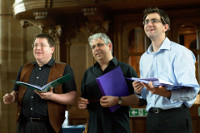Da Capo singers during a concert with Warwickshire Youth Waits